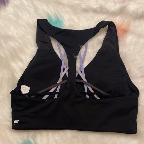 Fabletics Black and Blue Sports Bra Size Medium - Picture 2 of 4